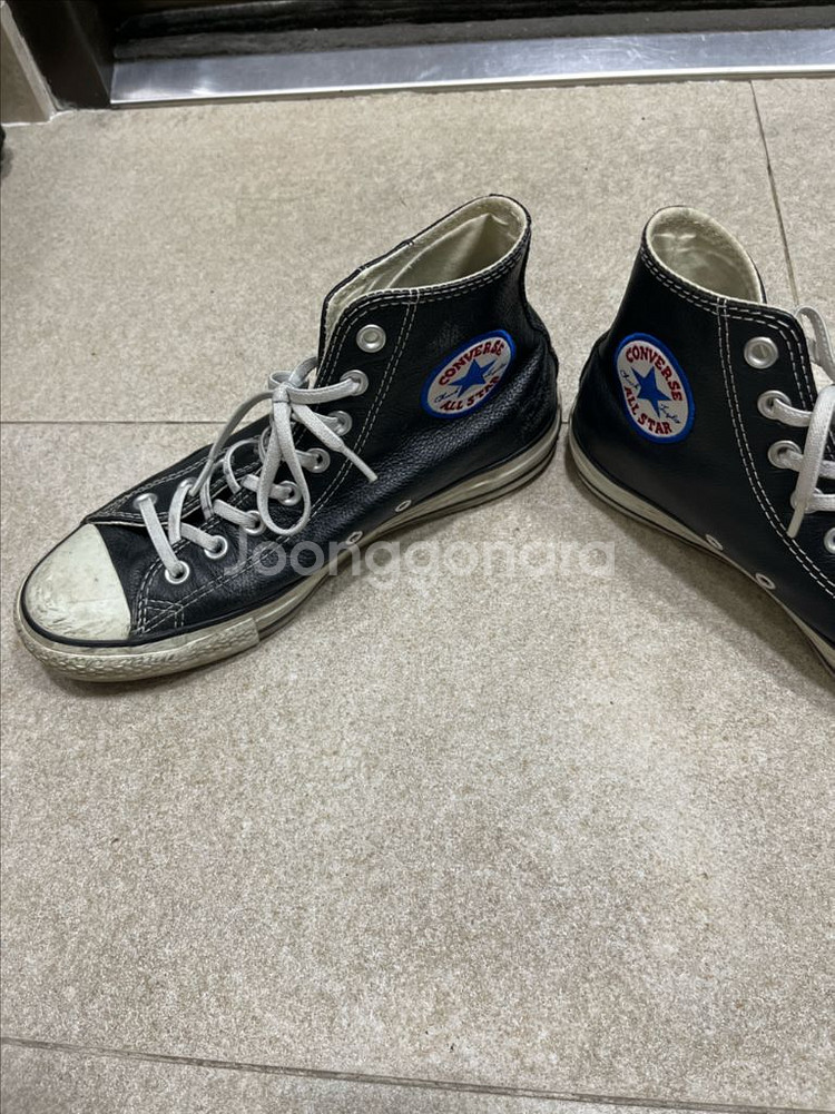 컨버스 올스타 레더 하이 블랙 250--1