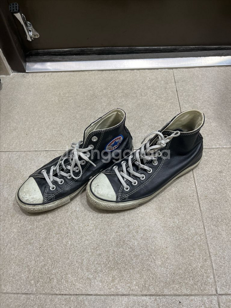 컨버스 올스타 레더 하이 블랙 250--2