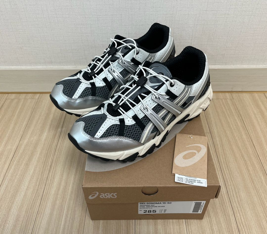 [285] 아식스 젤 소노마 15-50 스틸그레이 실버--1