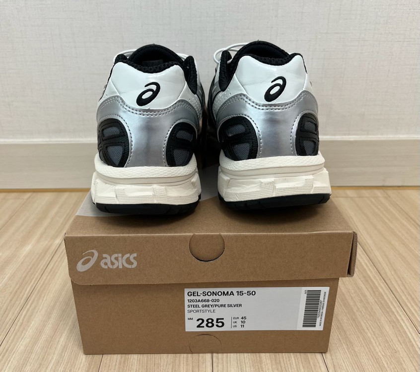 [285] 아식스 젤 소노마 15-50 스틸그레이 실버--2