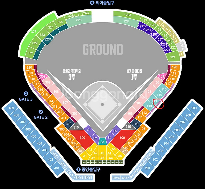 (1루 내야커플석/명당) 불꽃야구 10월 19일--0