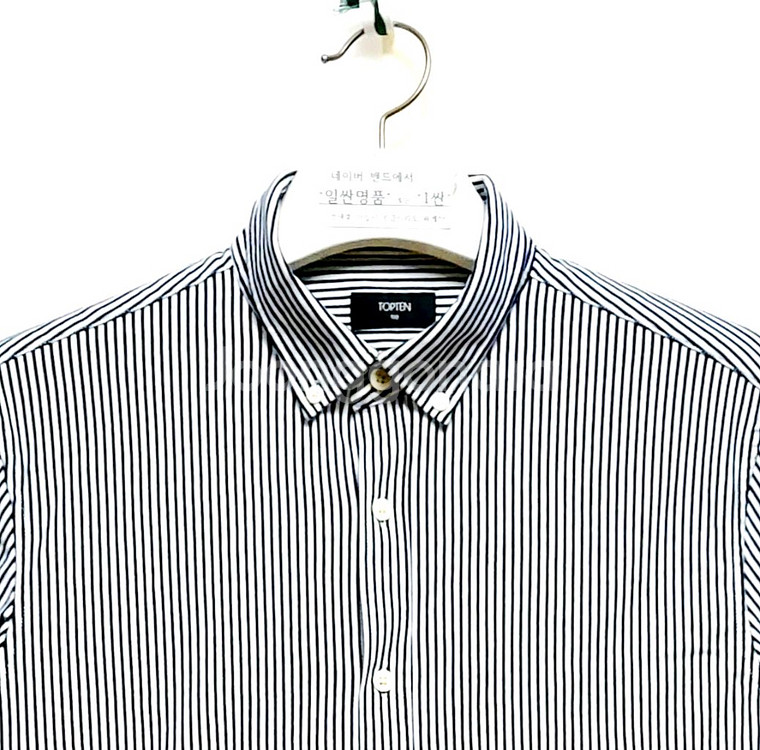 탑텐 스판긴팔셔츠105-110 캐주얼셔츠 스판남방--1