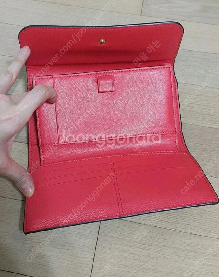 2세트가격 새상품 정품 코치 3단 리얼가죽장지갑+여권지--3