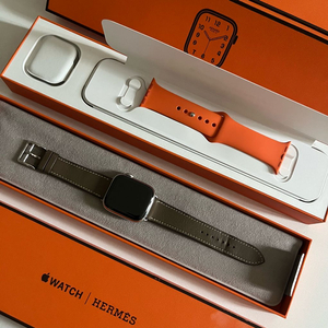 애케플 적용 애플워치7 실버 에르메스 41mm 풀박스