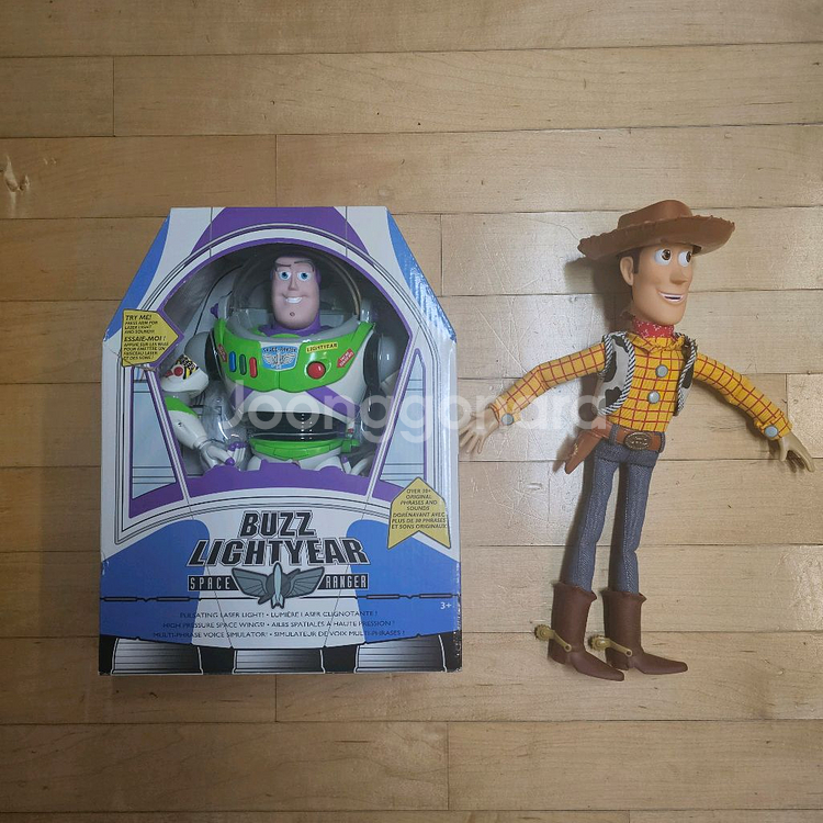 디즈니스토어 토이스토리 버즈 & 우디 인형--0