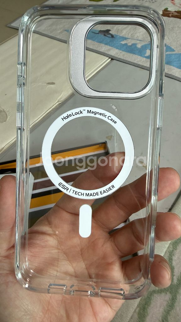 ESR 아이폰16프로맥스 할로락 킥 스탠드케이스 팝니다--2