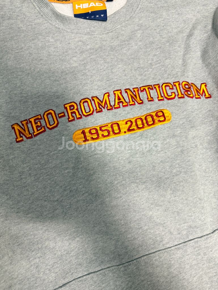 헤드 x 로맨틱 크라운 자수 로고 맨투맨 스웻셔츠 L--3