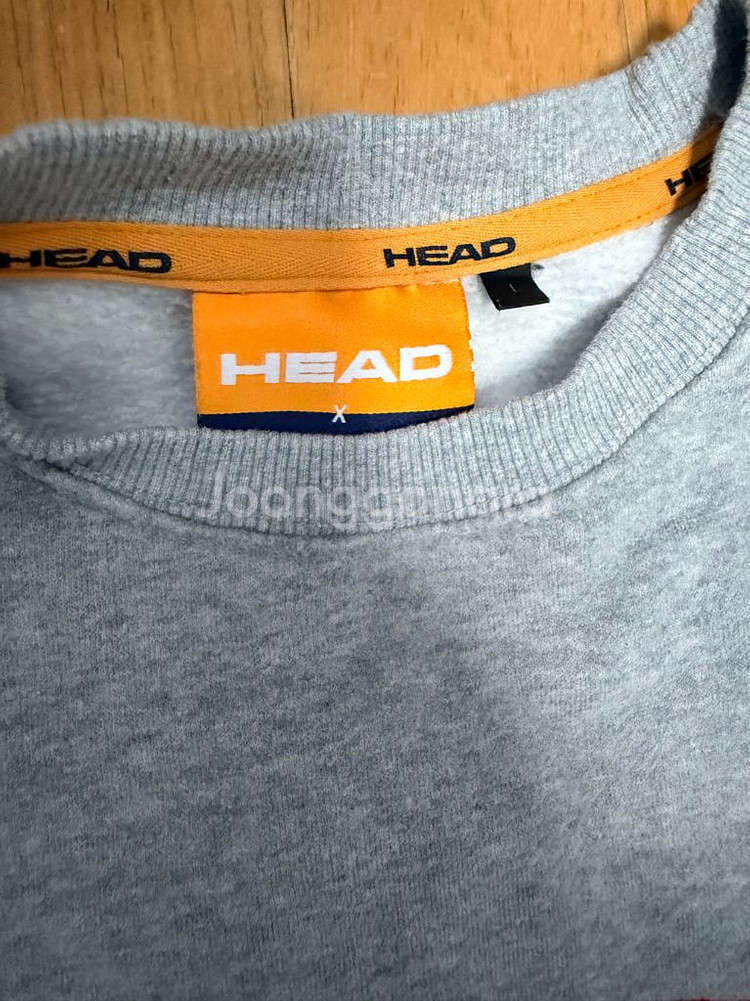 헤드 x 로맨틱 크라운 자수 로고 맨투맨 스웻셔츠 L--7