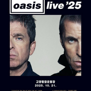 오아시스 oasis 콘서트 초저가 E2구역 연석