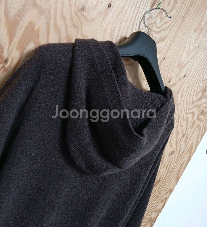 마인 홀가먼트 캐시미어 후드 원피스--7