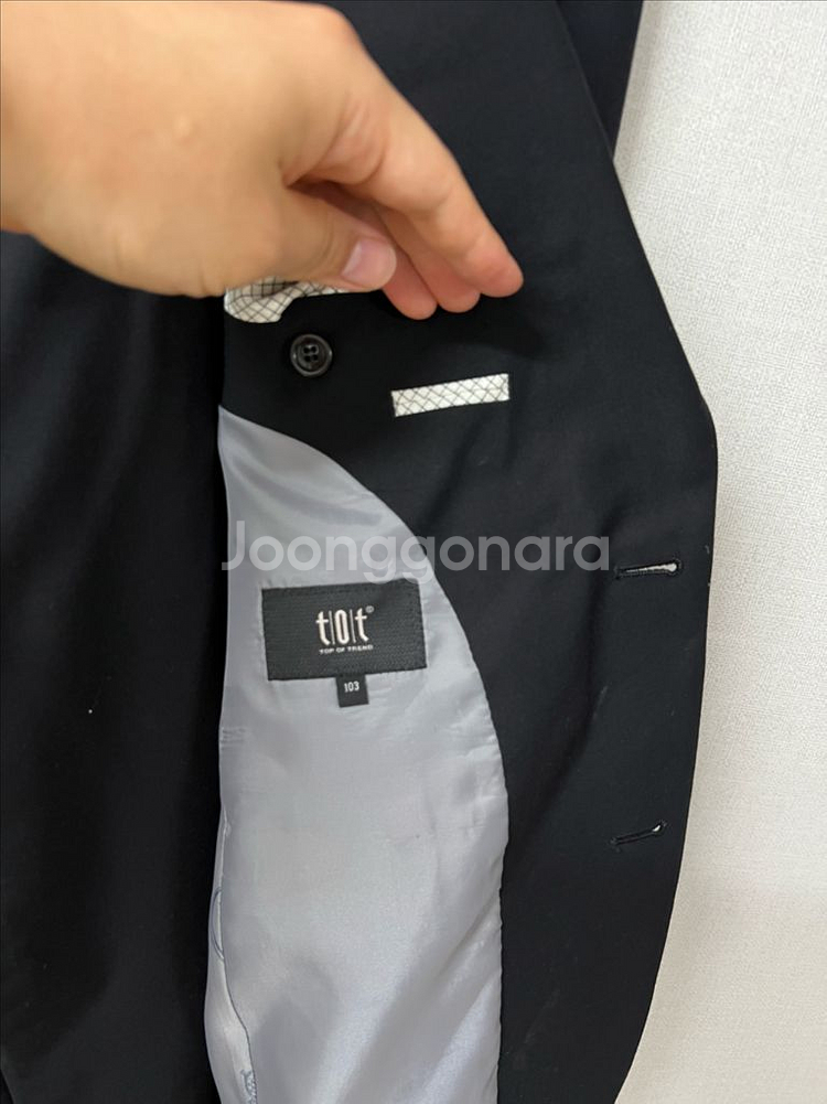 tot 남자 블랙 정장 약95-100사이즈--2