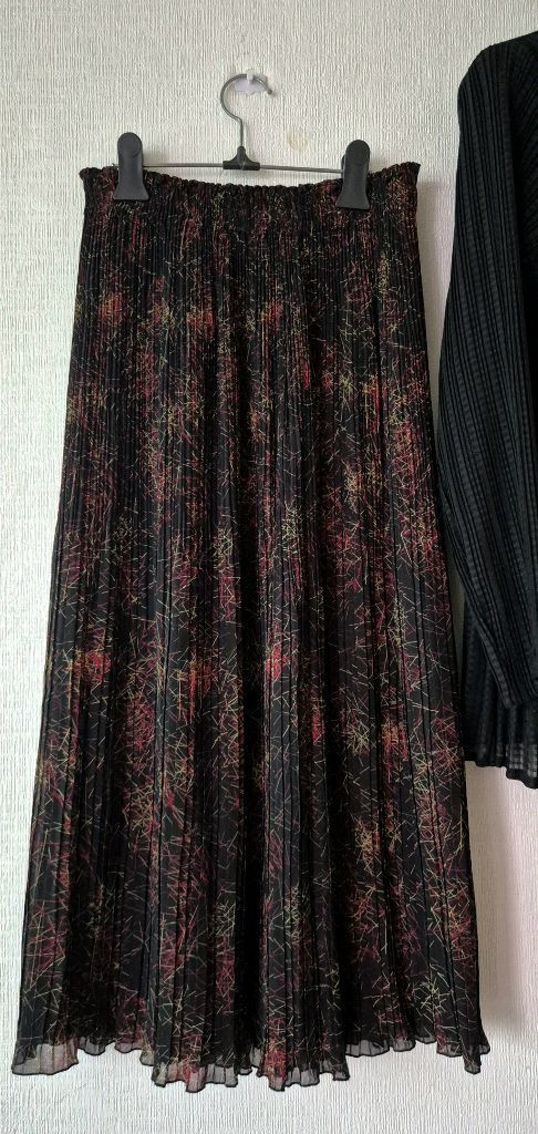 고급 일본제 플리츠 양면 롱스커트 +일제 블라우스 2종 이미지