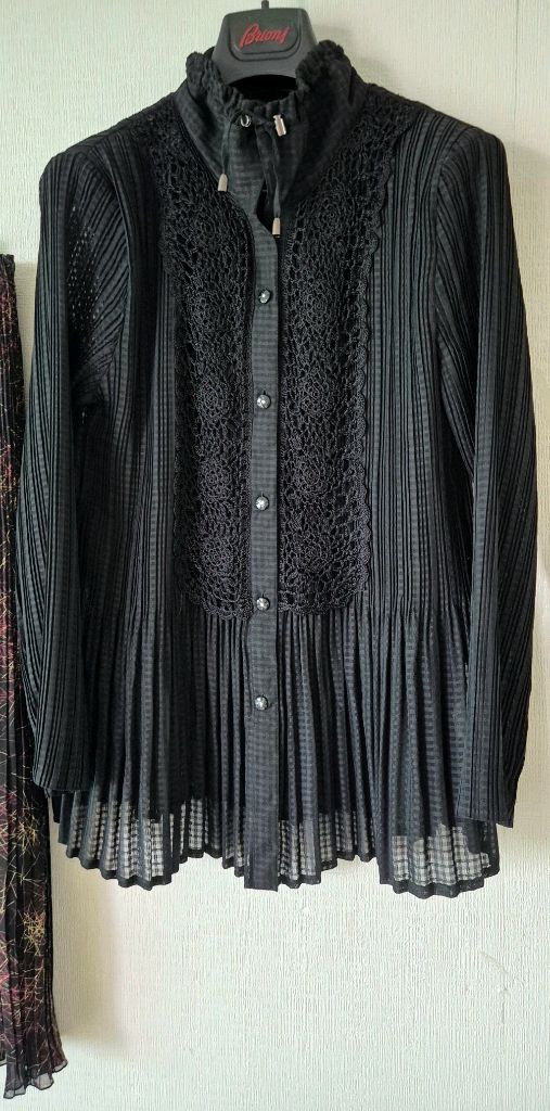 고급 일본제 플리츠 양면 롱스커트 +일제 블라우스 2종 이미지