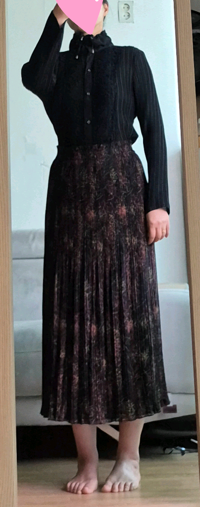 고급 일본제 플리츠 양면 롱스커트 +일제 블라우스 2종 이미지