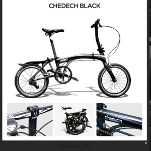 미니벨로ㆍChedech Black 풀카본 폴딩 자전거