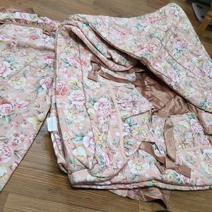 꽃무늬 퀼팅 침대 카바 140x210