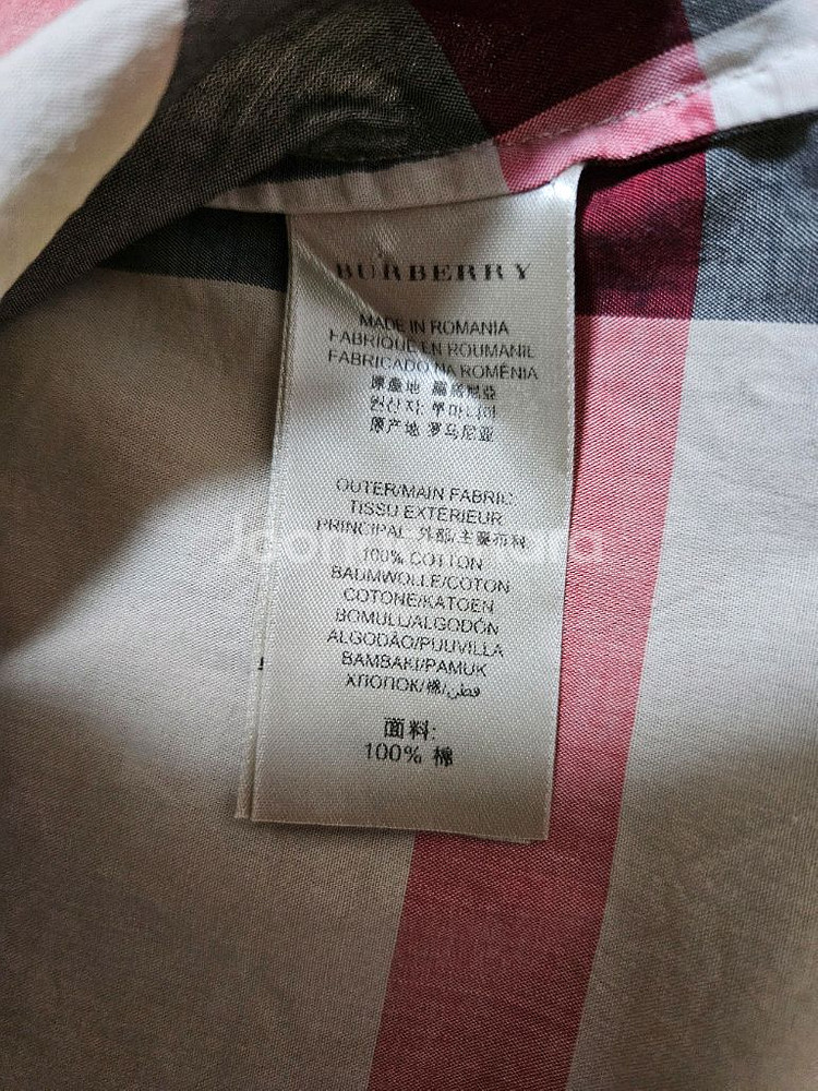버버리 체크 패턴 셔츠 남방 66--5
