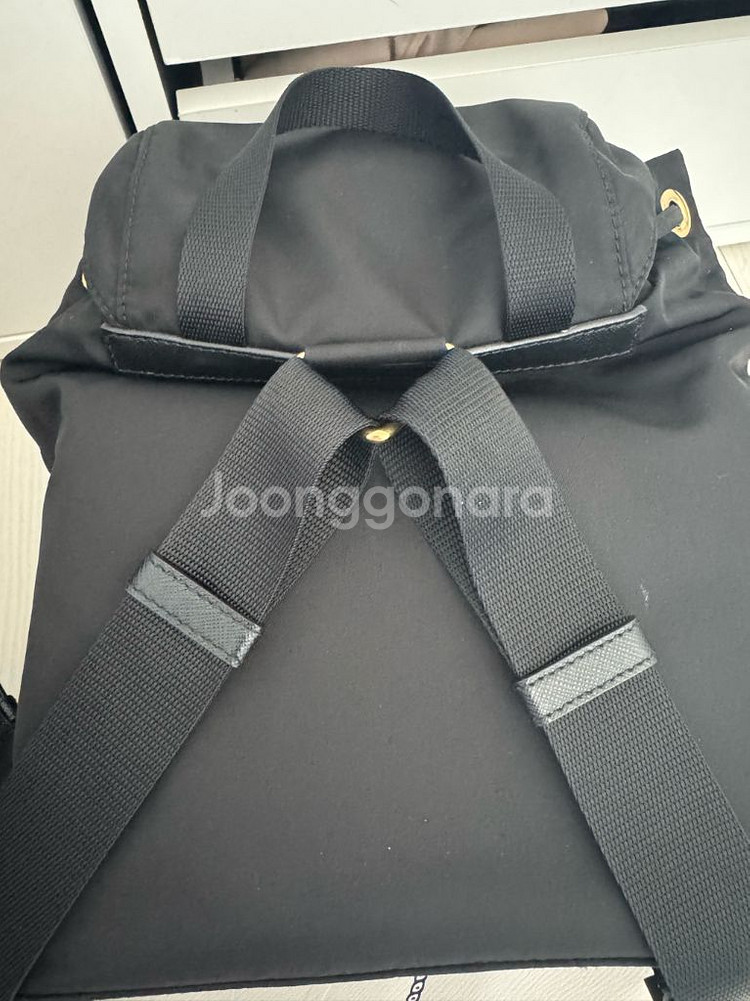 프라다 백팩 스몰 금장--5