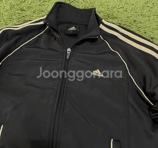 아디다스 검골 금장 블랙 트랙탑 져지집업 90/S--1