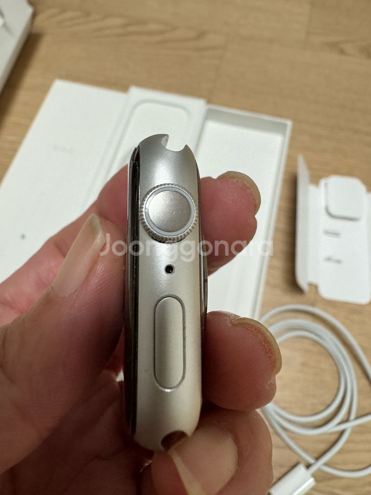 애플워치8 45미리 실버 gps--3