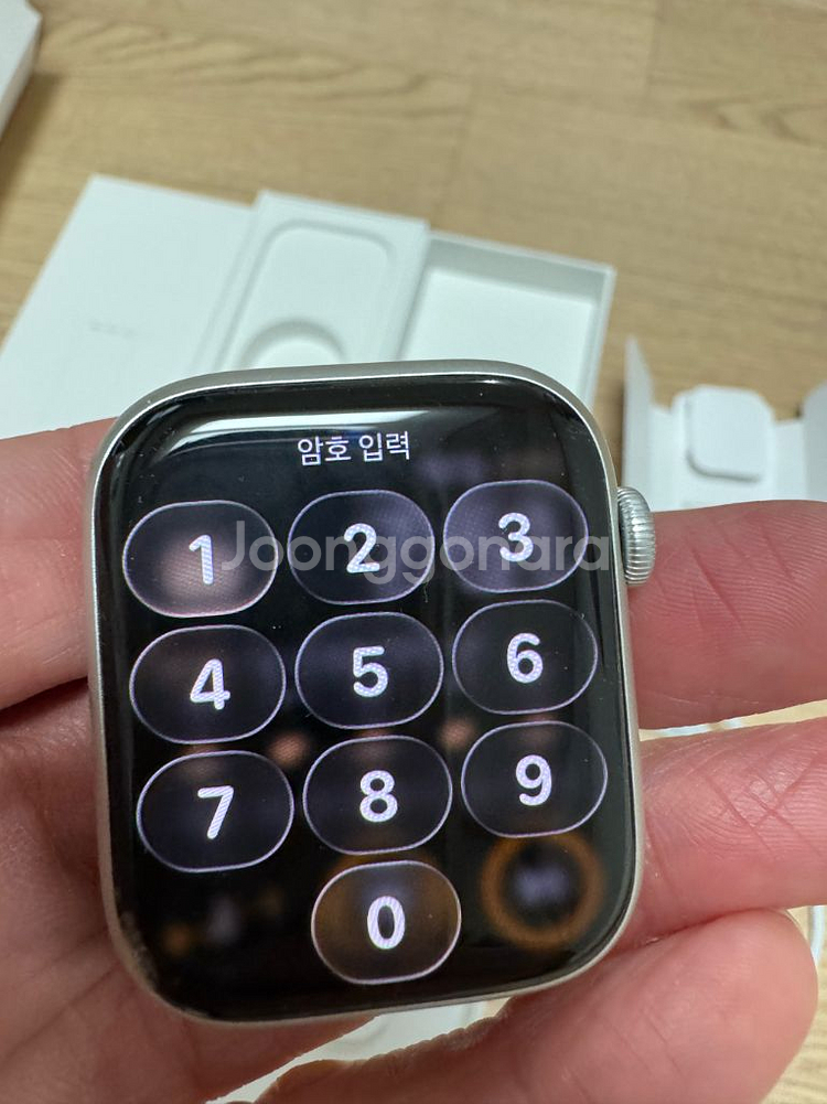 애플워치8 45미리 실버 gps--0