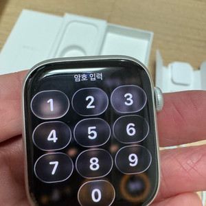 애플워치8 45미리 실버 gps