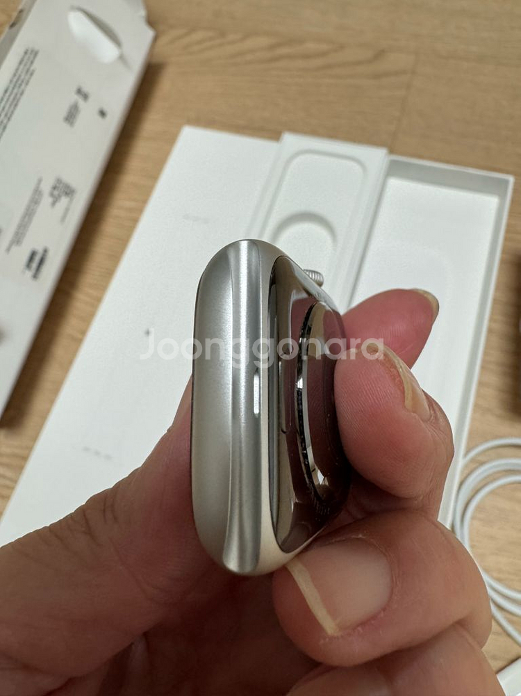 애플워치8 45미리 실버 gps--4