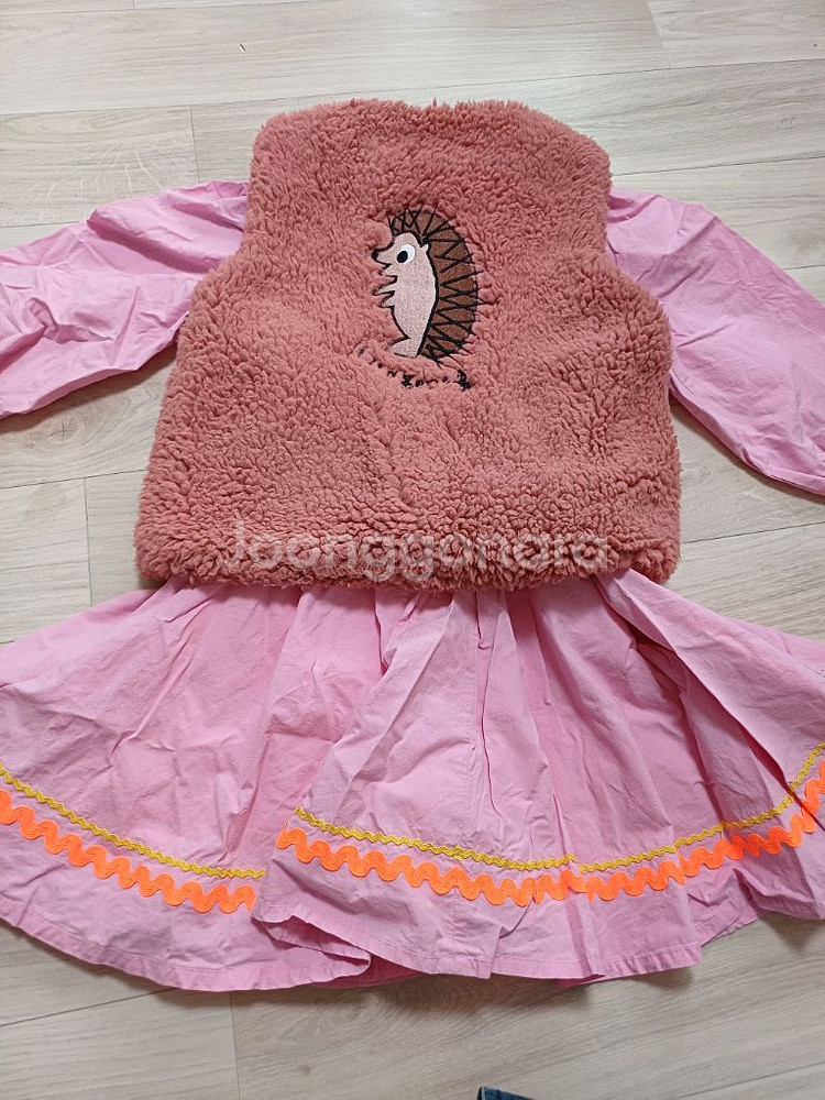 여아 털조끼 110(베베테일러)--1