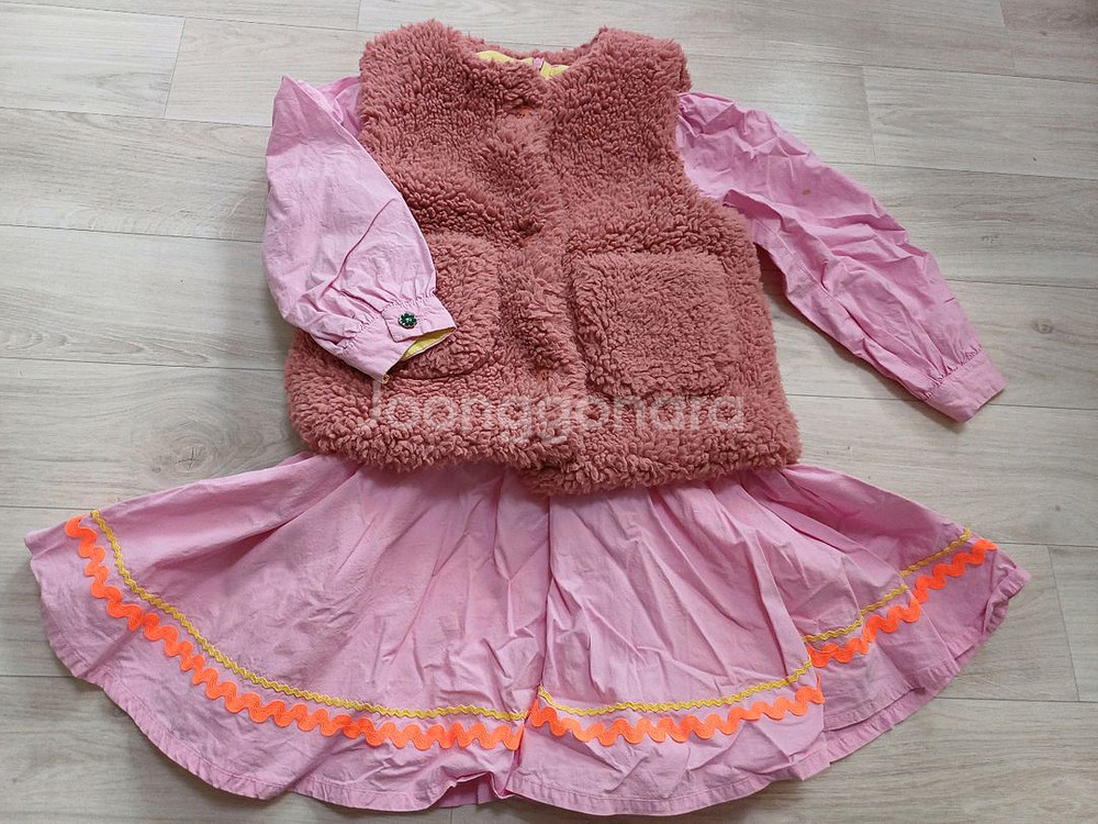 여아 털조끼 110(베베테일러)--0