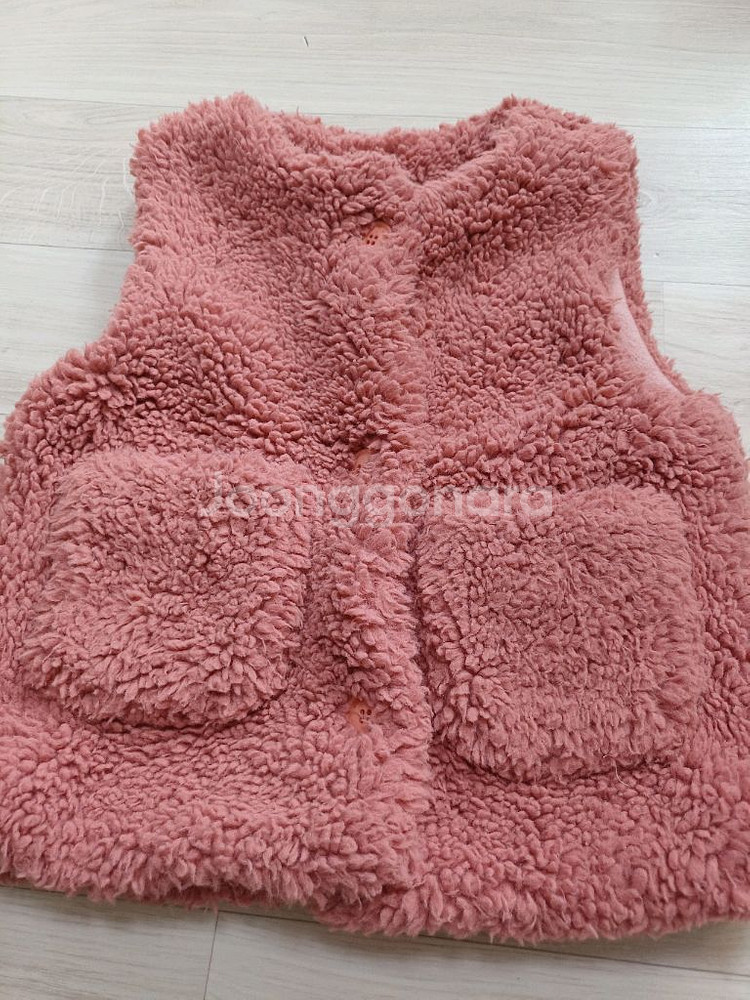 여아 털조끼 110(베베테일러)--2