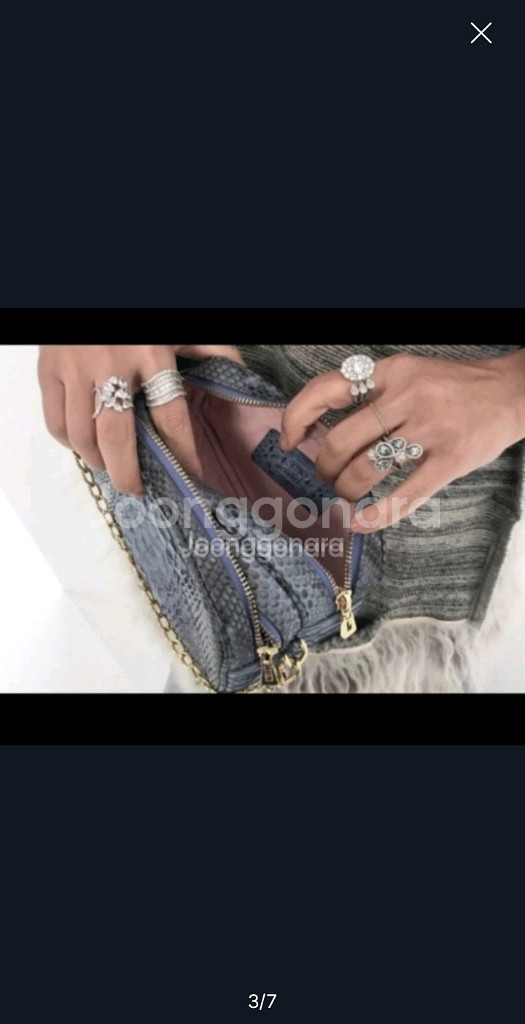 하이드바이글렌다 리얼 파이톤 가방--2