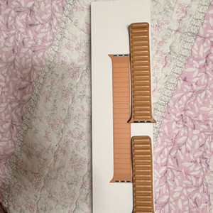 애플워치 44/45/46mm 골든브라운 레더 스트랩