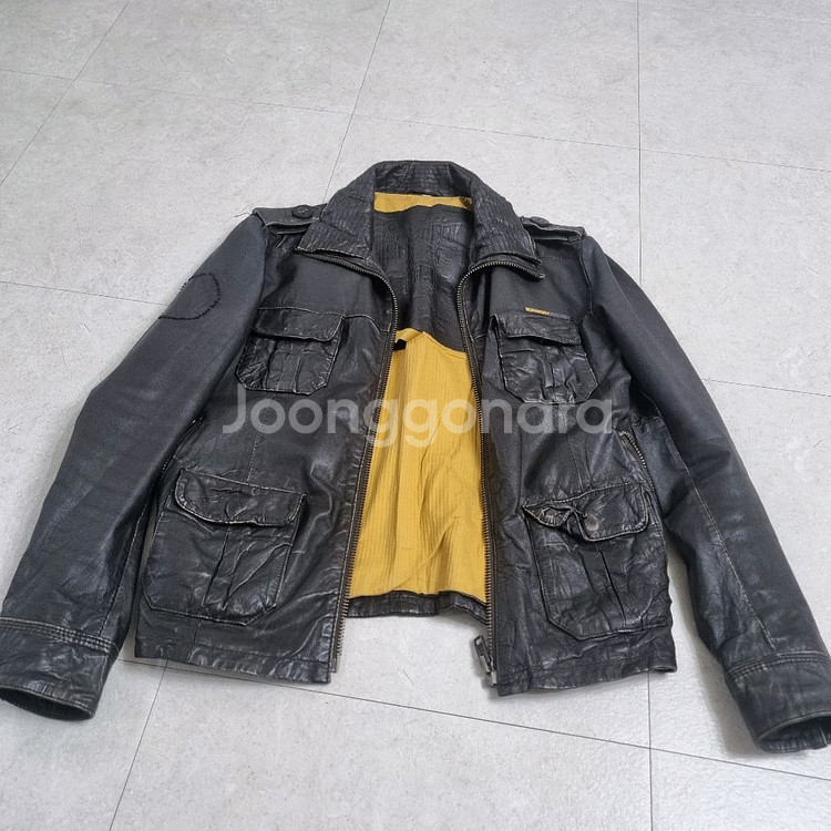 슈퍼드라이 가죽자켓--3