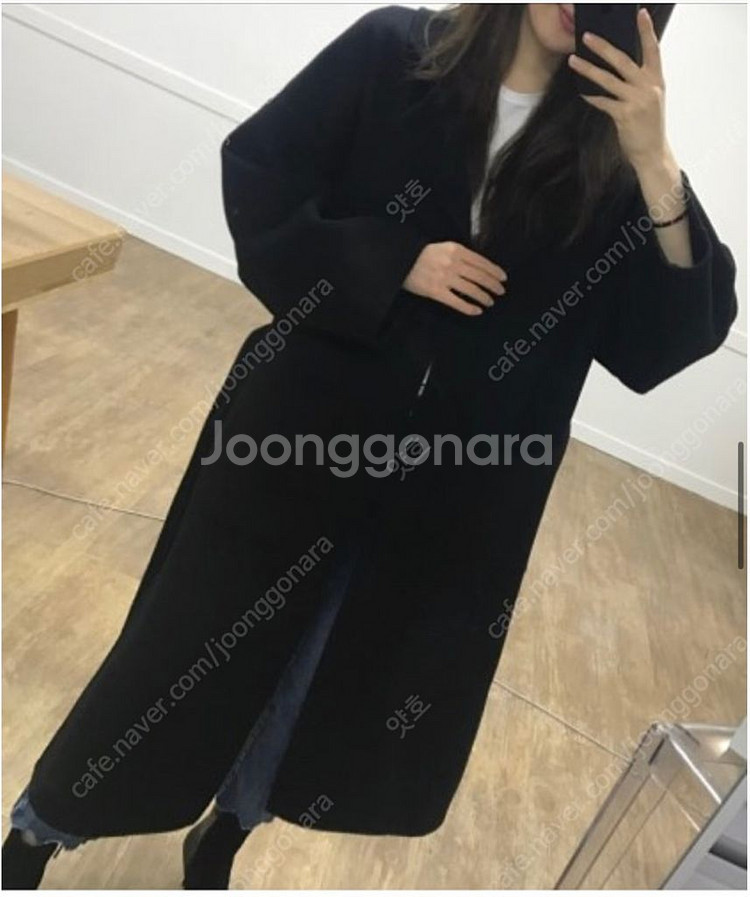 블루민 루즈핸드메이드코트 블랙 m--0