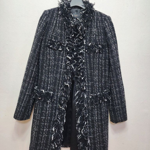 지고트 프린지 트위드코트