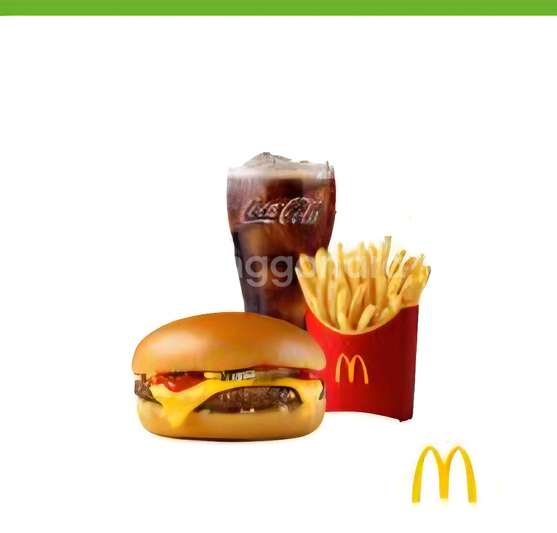 맥도날드 치즈버거 세트 (여러장 가능)--0