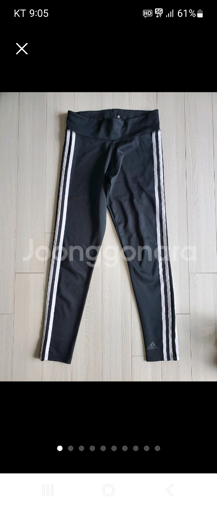 아디다스 레깅스 D2M 3S LONGTIGH 사이즈90--0