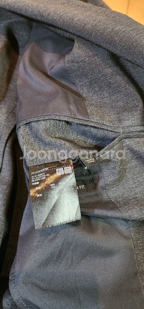 유니클로 그레이 스트레치 춘하용 자켓 L--4