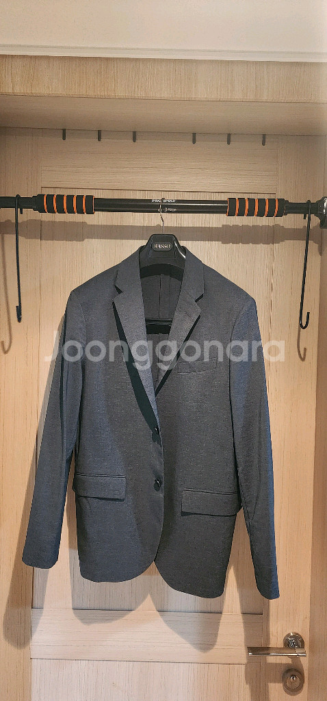 유니클로 그레이 스트레치 춘하용 자켓 L--5