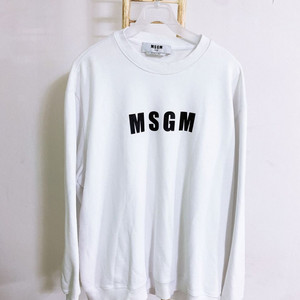 (100)MSGM남자오버핏라운드맨투맨