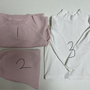 아떼아떼 3 맨투맨셋업 바지 일괄