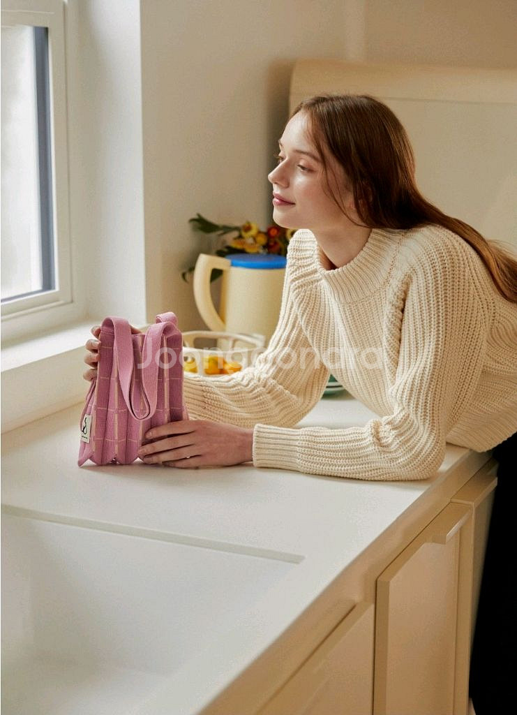 조셉앤스테이시 그리드 코튼 핑크--0