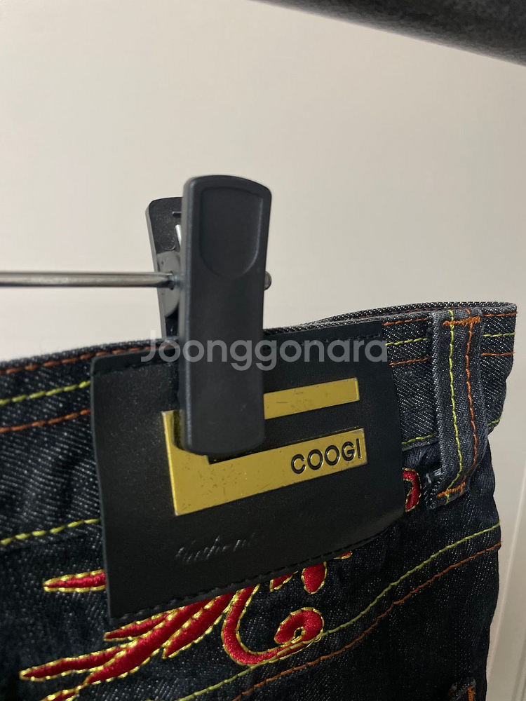 (34) coogi 쿠지 올드스쿨 힙합 자수 데님팬츠--2