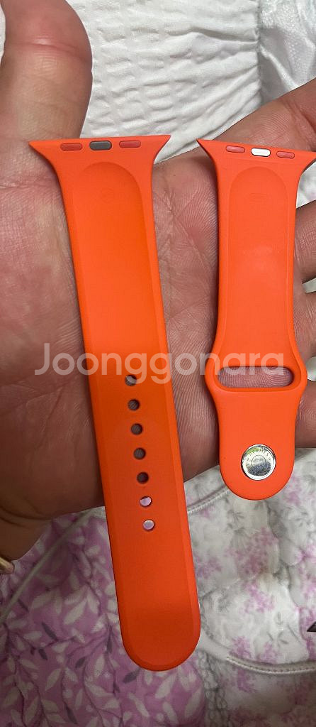 애플워치 에르메스 46mm 오랑쥬 스포츠 스트랩--1