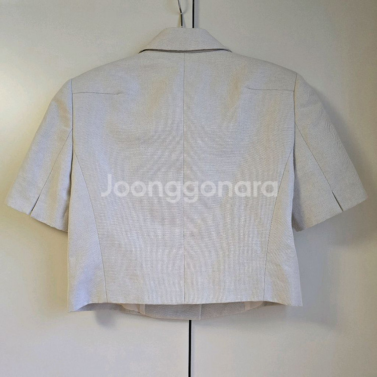 타임 린넨 크롭 재킷--7