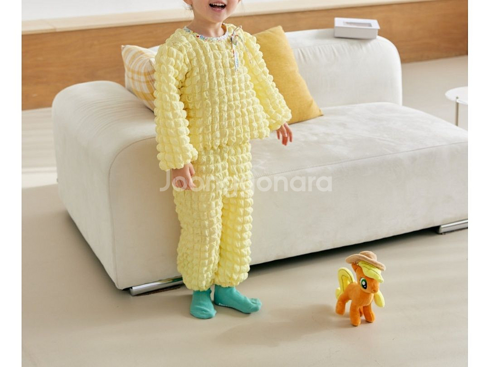 새상품 여아 폼폼이 치마레깅스세트 노랑세트--1