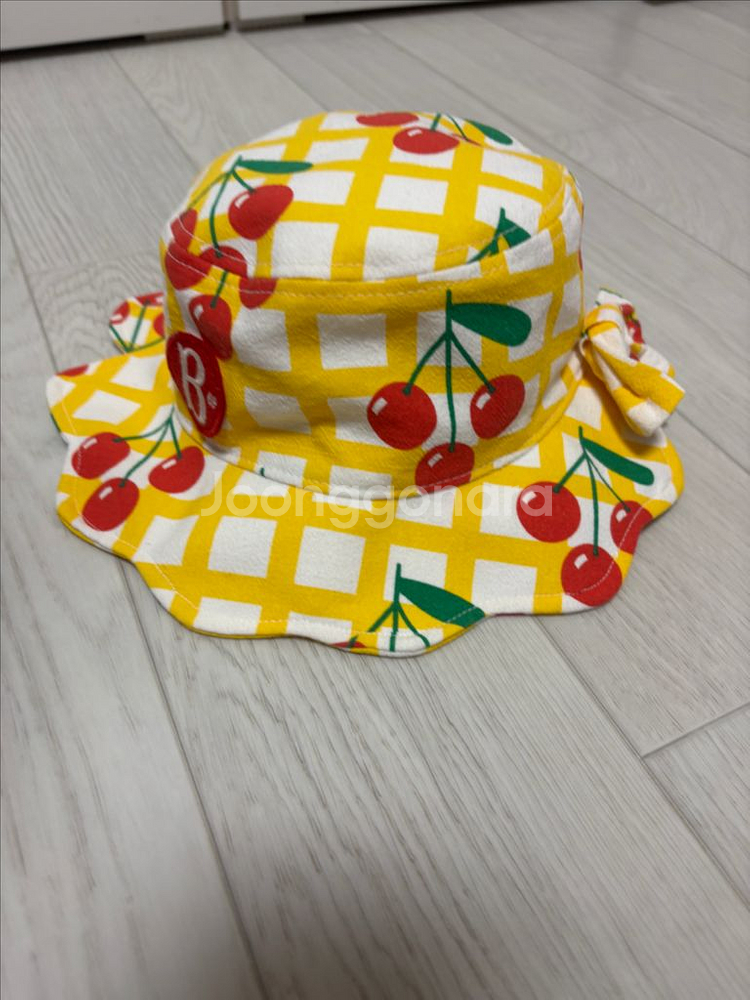 베베드피노 올오버체크체리베이비카라원피스 모자세트--5