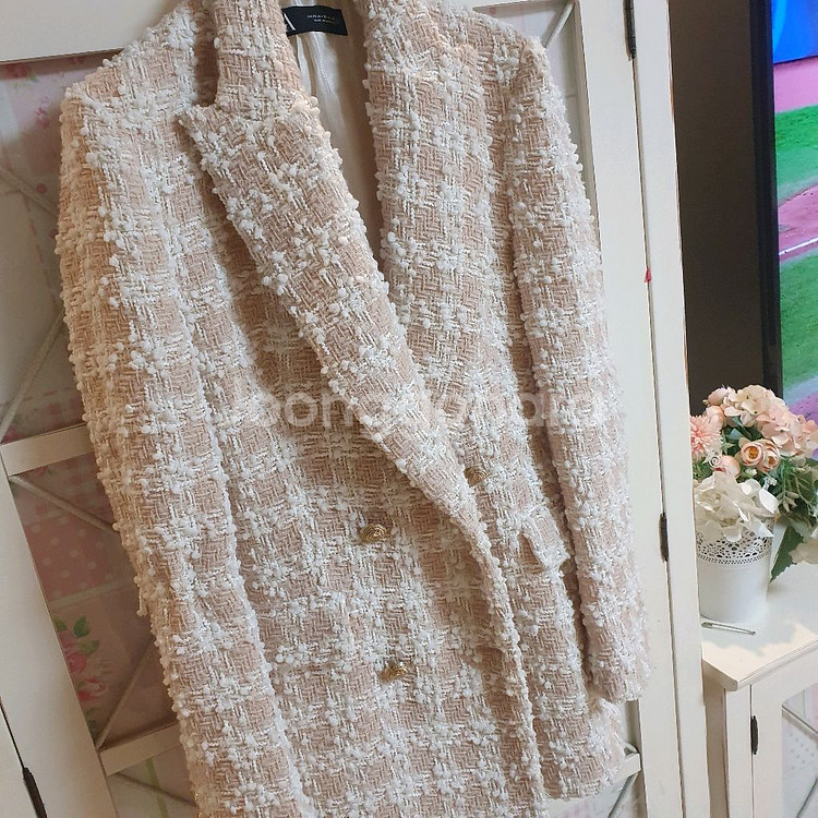 자라 트위드자켓/55--3