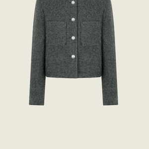 유메르 FW 에투알 알파카 트위드 자켓 L