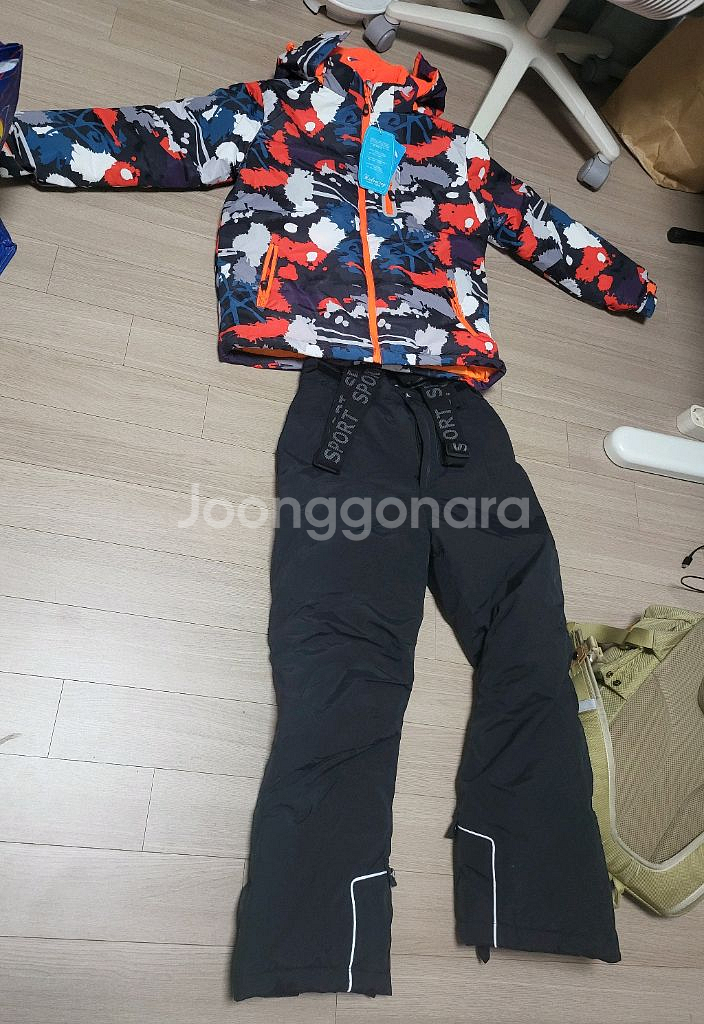 스키복상하 남아150 새상품--0